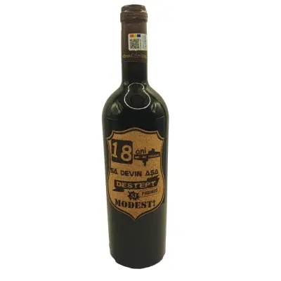 18 de ani mi-au trebuit sa devin asa destept, eticheta pluta cu mesaj